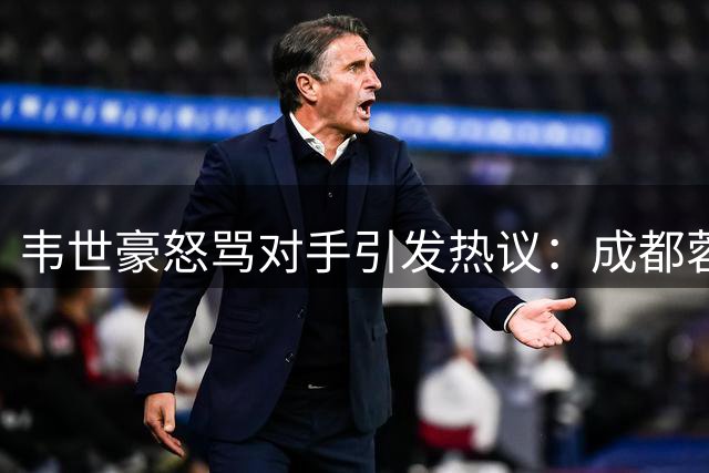 韦世豪怒骂对手引发热议：成都蓉城足协杯出局输球又输人